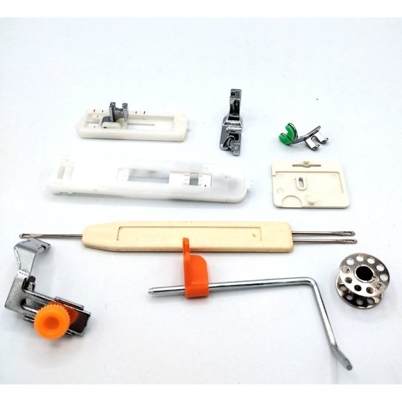 Sewing Machine Parts 9 Piece Lot Various Pieces For Repairs Brands Unknown - Picture 5 of 11